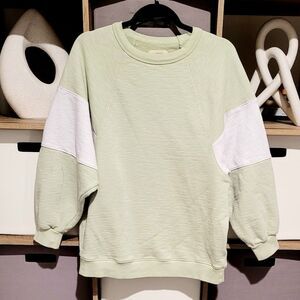 Madewell MWL Colorblock Reglan Sweatshirt size M